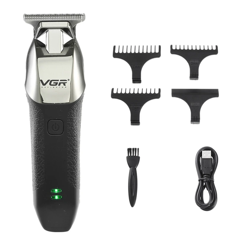 

VGR V-171 USB Electric Hair Clipper Zero Blade Hair Trimmer For Pomade Hair Professional Barber Hair Clippers Hair Carving Shave