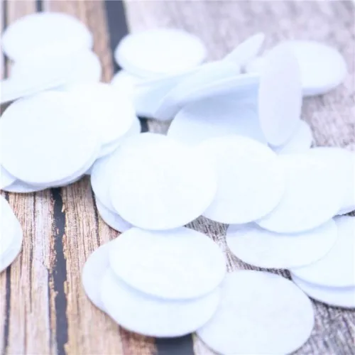 diameter 25mm 100 штук круглые шерстяные войлочные нетканые поделки для детей фетровые цветы головной убор с вышивкой в виде листьев фитинги Рождественский Войлок Декор ШИТЬЕ ПАТЧ - Color: diameter 25mm