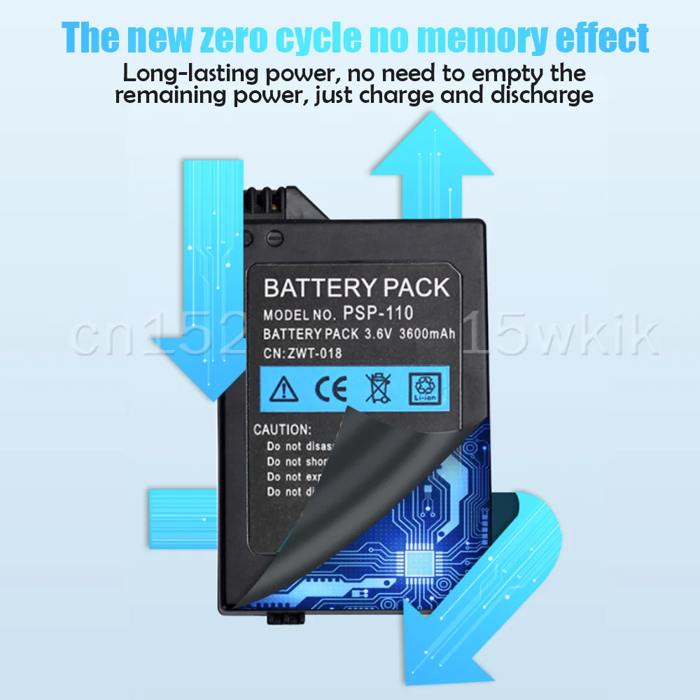 1 шт. литиевая аккумуляторная батарея 3 6 В 3600 мАч для Sony PSP 2000 3000 PSP2000 PSP3000 |