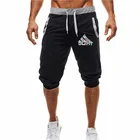 Удобные мужские шорты в стиле хип-хоп, одежда для тренировок, джоггеры до колена, мужские спортивные брюки, хлопковые повседневные модные женские брюки
