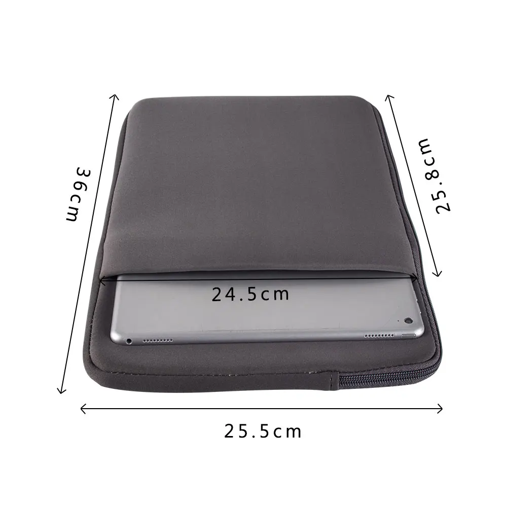 Одноцветный ударопрочный водонепроницаемый портативный чехол для Ipad на молнии