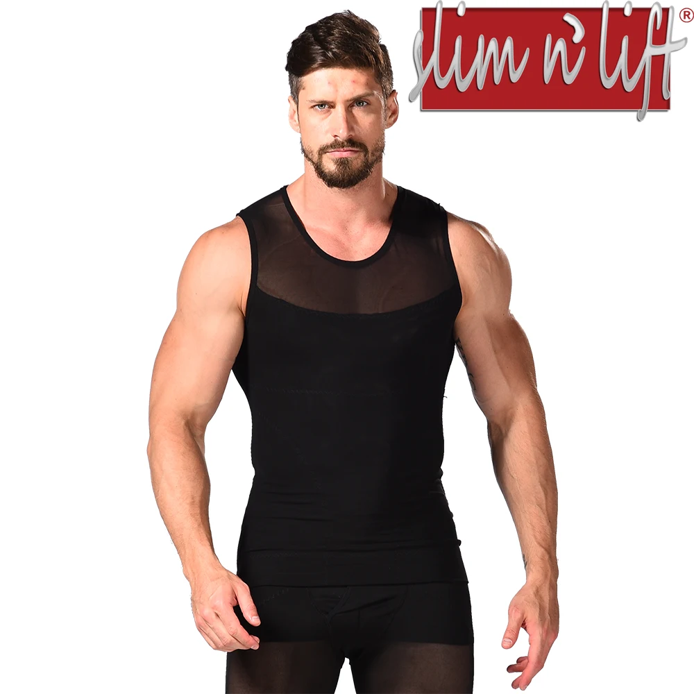 Сетчатая ткань для похудения формирователь тела жилет компрессионная рубашка