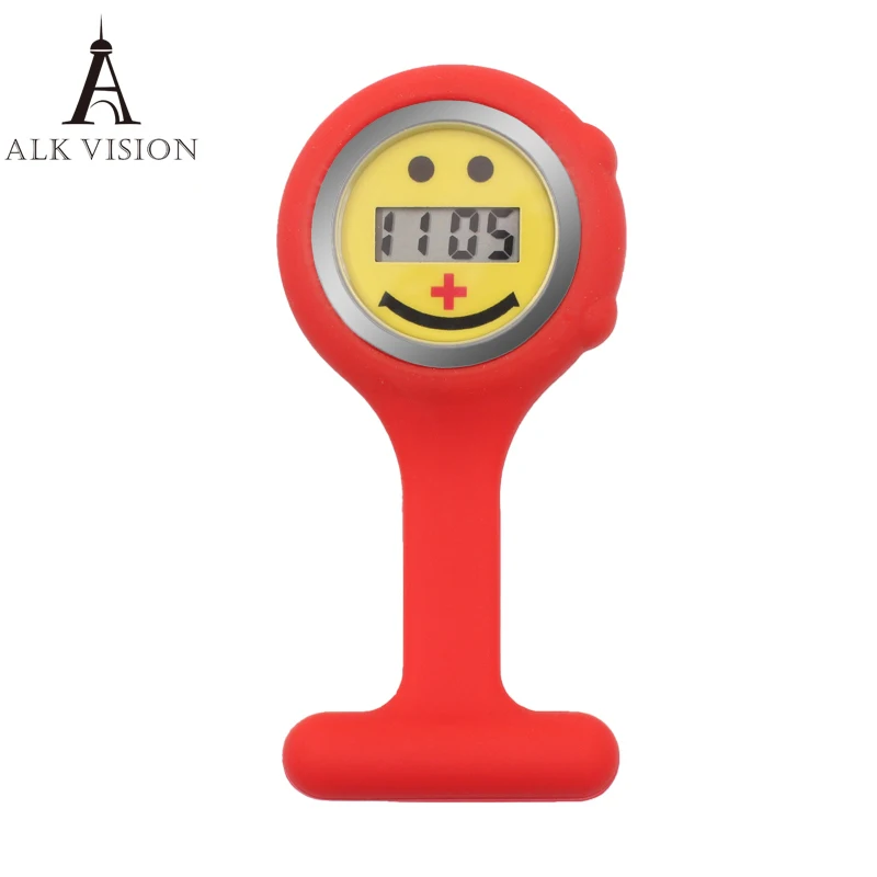 Улыбающееся лицо медсестры часы высокого качества безвредный силиконовый