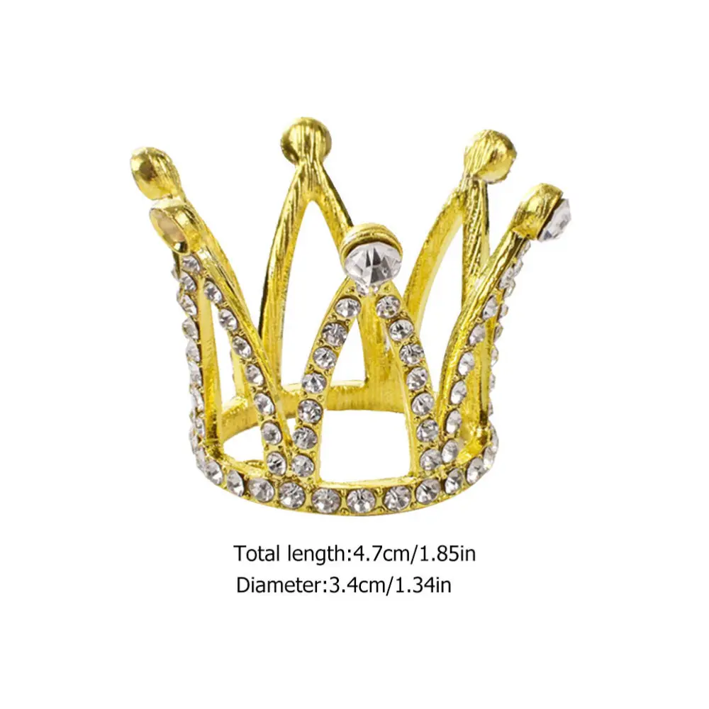 

4Pcs Decorative Cake Toppers Children Crown Props Birthday Crown Adornments