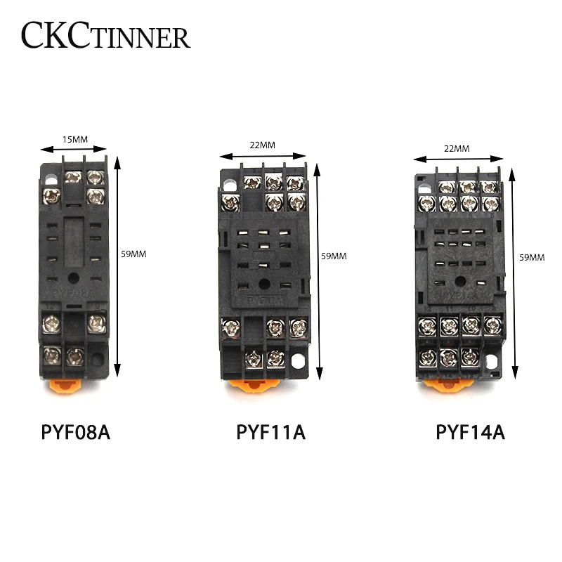 1 шт. релейная база розетка 8pin 11pin 14pin PYF08A PYF011A PYF014A для маленького промежуточного реле MY2NJ MY3NJ MY4NJ LY2NJ LY3NJ LY4NJ LY4NJ