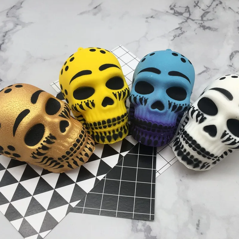 Мини меняющий цвет мягкий мультфильм Хэллоуин Антистресс мяч сжать Моти рост