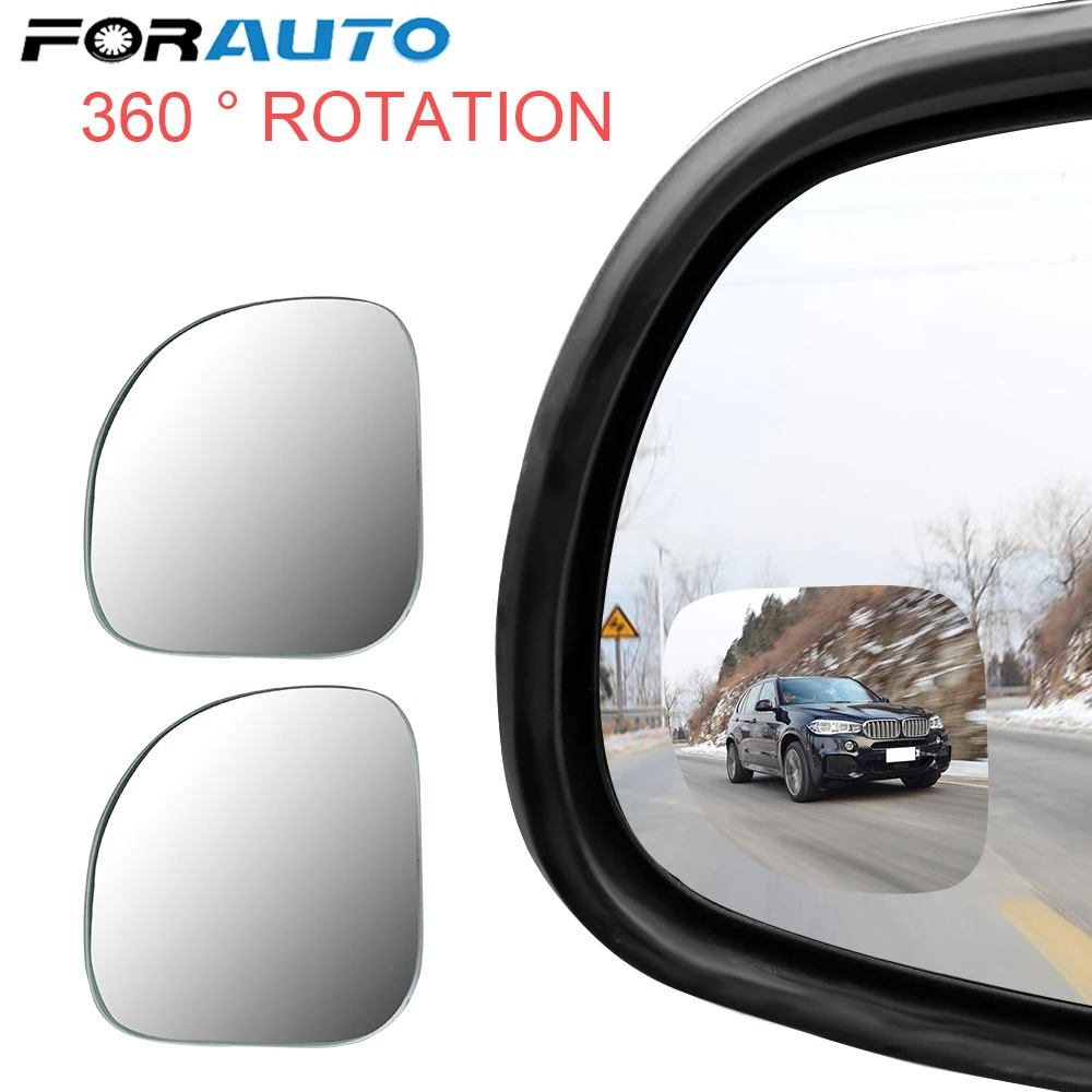 2 шт. зеркало заднего вида Регулируемый 360 градусов Безрамное Широкий формат