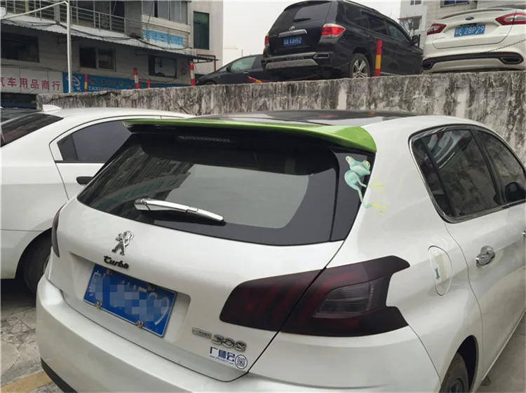 Спойлер для Peugeot 308 2006-2013 спойлер S из АБС-пластика WXK цветной задний