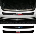 Задний бампер для SUBARU IMPREZA WRX STI для двери БАГАЖНИКА АВТОМОБИЛЯ Sill из углеродного волокна, водонепроницаемая защитная наклейка, автомобильные аксессуары