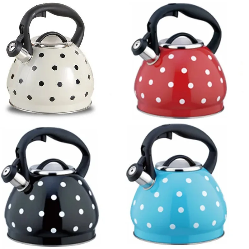 

Свисток для чайника из нержавеющей стали 304, 3л, волнистый, черный, красный, сферический, горячая вода, бытовые кухонные принадлежности