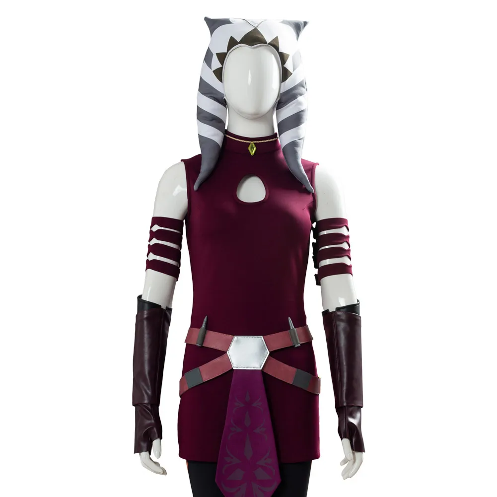 The Clone Wars Ahsoka Tano Cosplay Costume Adult Men Women Uniform Suit Halloween Carnival | Тематическая одежда и