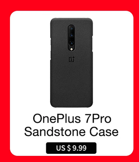 Чехол из ПВХ для OnePlus 7 Pro глобальная версия 6,6" 90 ГГц 6/8/12 ГБ Оперативная память 128/256 ГБ Встроенная память Snapdragon 855 48MP смартфон NFC Распознавание отпечатков пальцев