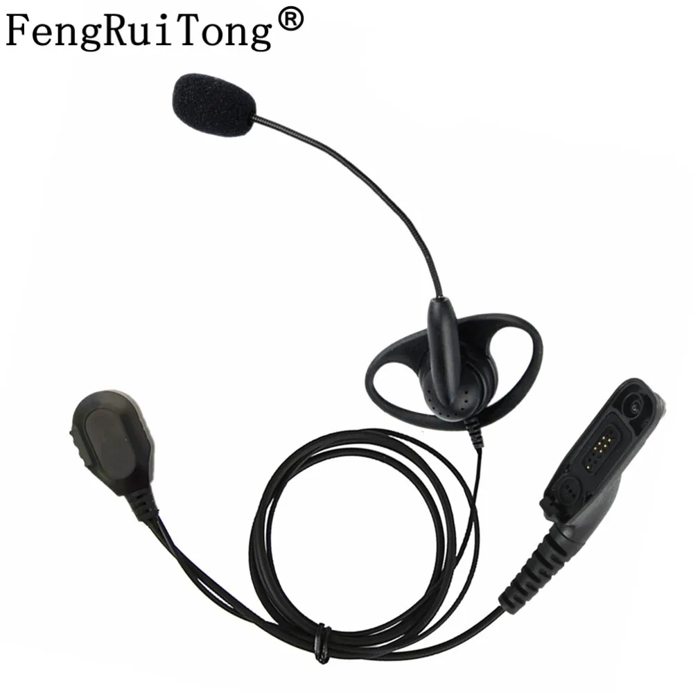 Walkie Talkie Headset Iron Clip D Type Mic Stick Tactical Headphone For Motorola XIRP8260/P8268/P8200/XPR6550 Two Way Radio