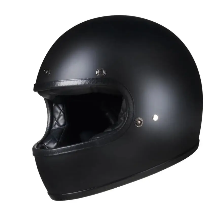 

2021 Vintage cafe racer full face motorcycle helmet retro casco de moto DOT approved Capacete Jet helm Motorbike