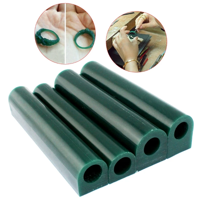 Ring Mold 4Size Jewelry Making Carved Sculpture Wax Tube Flat Top Injection Tool