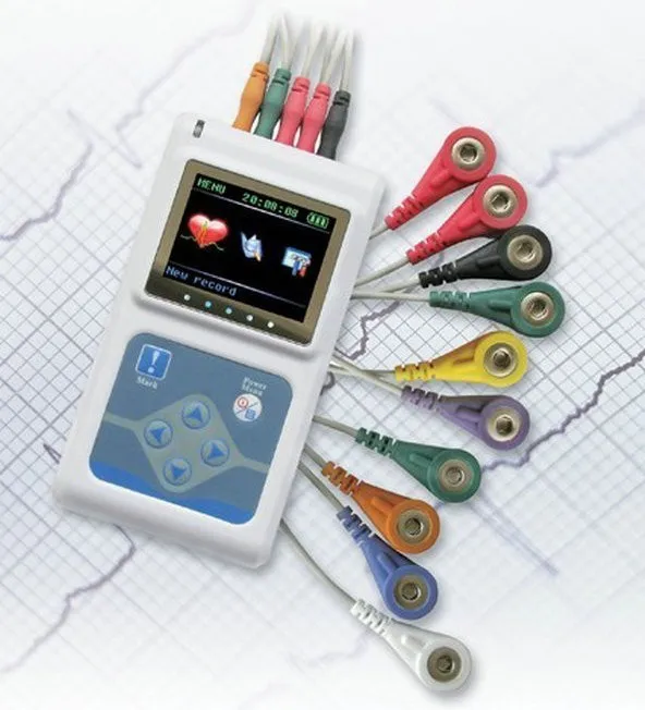 

3 Channels ECG Holter, 24 Hours Recorder Analyzer EKG Holter Monitor System, ECG Recorder TLC 9803