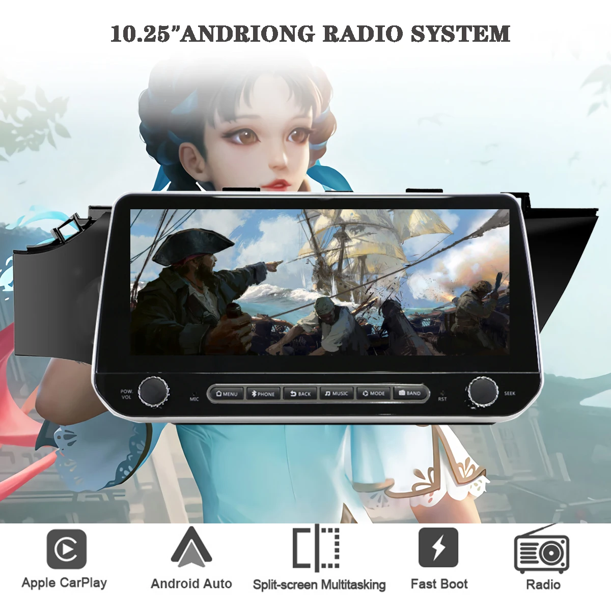 Автомагнитола 10 25 дюйма IPS Carplay 8 ГБ + 128 Гб Android DVD GPS карта стерео Радио для KIA K2 RIO 4
