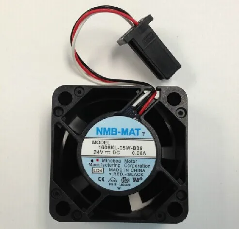 Абсолютно 1608KL-05W-B39 4020 40*40*20 мм 24 В 0.08A аутентичный водонепроницаемый вентилятор радиатора - Цвет: White plug