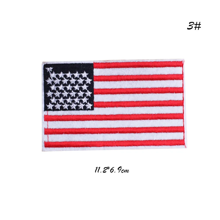 Нашивки с флагом термоклейкие нашивки для одежды полосатые Квадратные значки