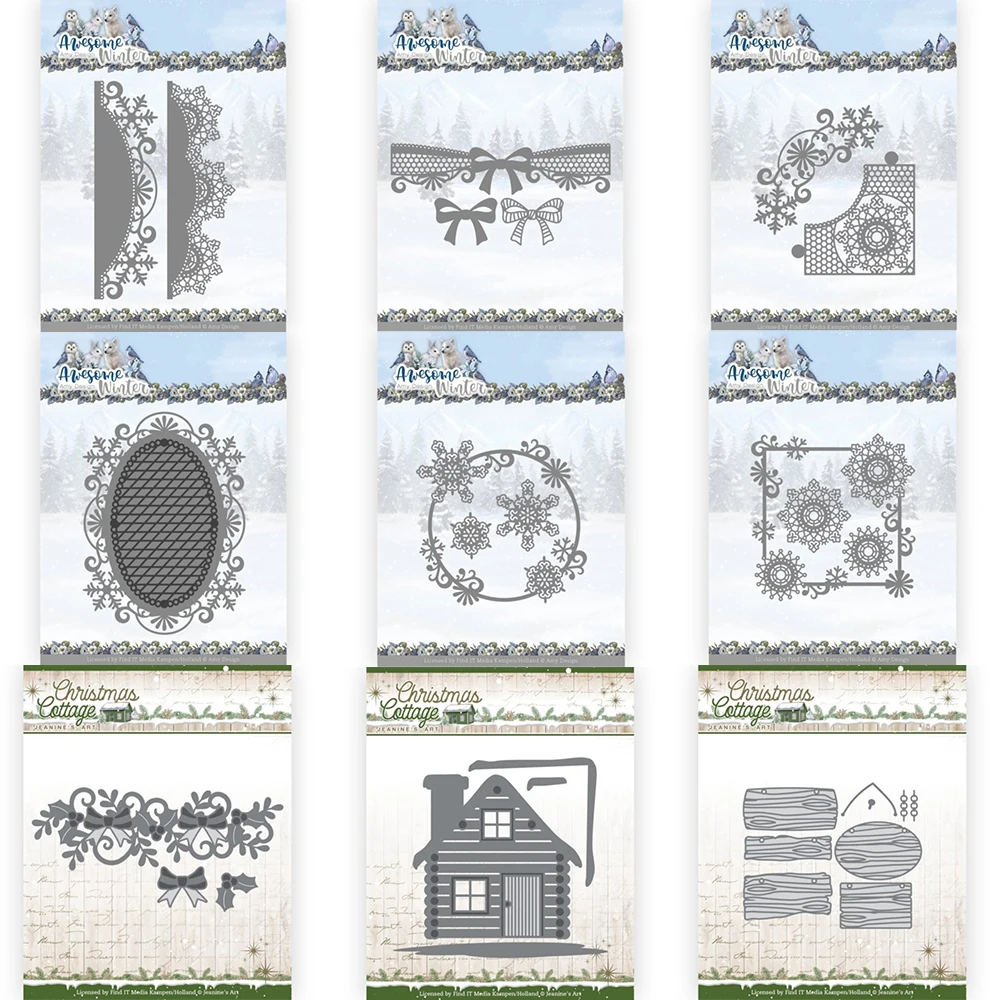 

Bowknot Snowflake Metal Cutting Dies Template For Diy Dies Scrapbook Embossed Paper Card Decoration Photo Album Craft Cut Die