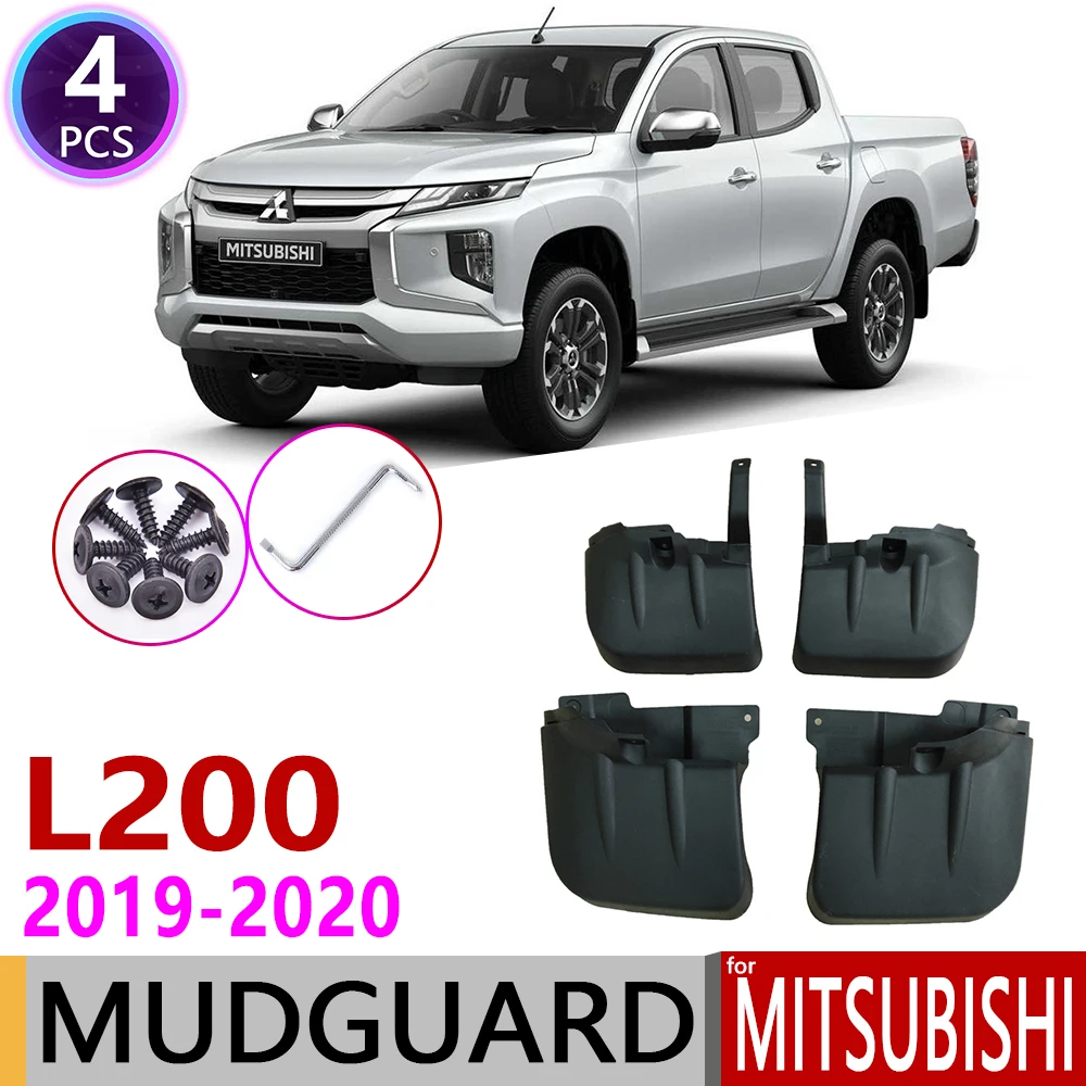 

For Mitsubishi L200 Triton Barbarian 2019~2020 Front Rear Car Mudflaps Fender Mud Guard Flaps Splash Flap Mudguards Accessories