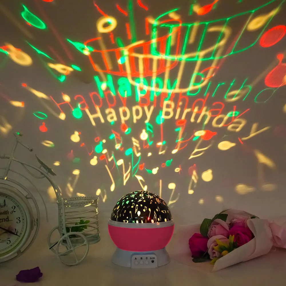 Проекционная лампа ночник Подарки домашний декор USB мульти узоры креативные