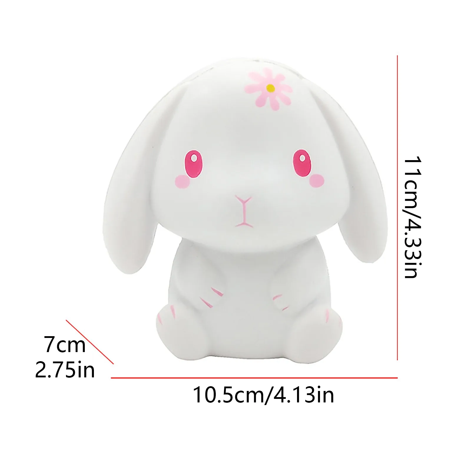 

kawaii Decor Simulation Cute White Rabbit Rabbit Decompression Decompression Toy Home Decoration Accessories
