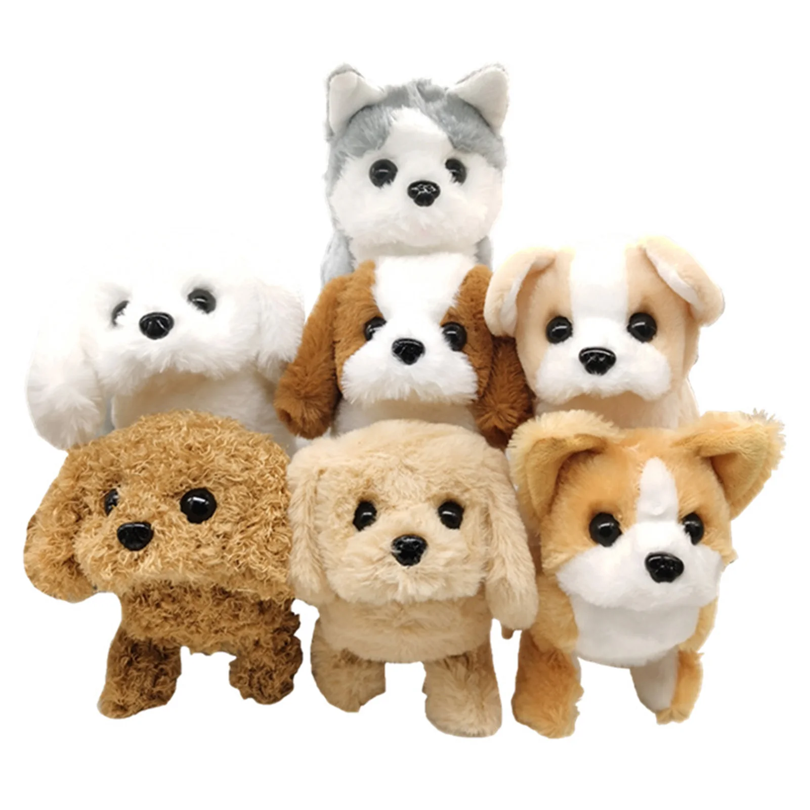 

Interactive Plush Puppy Electronic Toys Cute Robot Teddy Corgi Dog Funny Plush Toys For Children Birthday Christmas Birthday Gif
