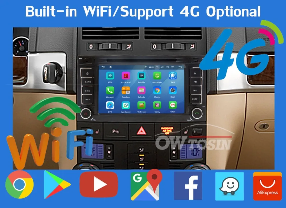 5 USB порт Android 9,0 Восьмиядерный автомобильный dvd-плеер для Volkswagen VW Touareg 2004-2011 T5 Multivan/Транс порт er 2004-2009 Автомагнитола
