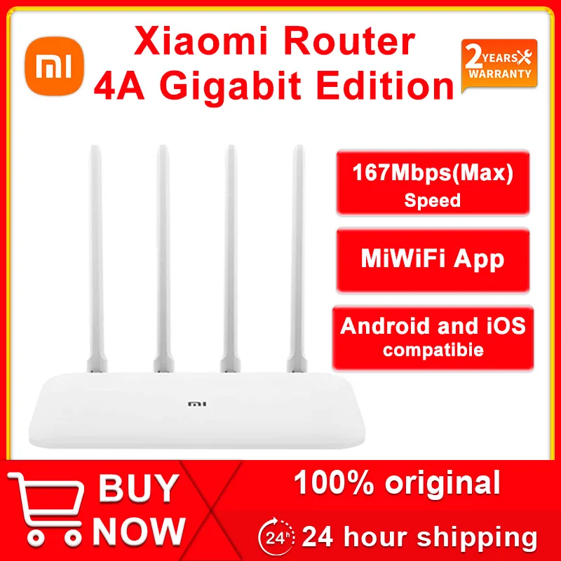 Xiaomi Mi Router 4A Gigabit Version 2.4GHz And 5GHz WiFi 1167Mbps WiFi Repeater 128MB DDR3 High Gain 4 Antennas Network Extender