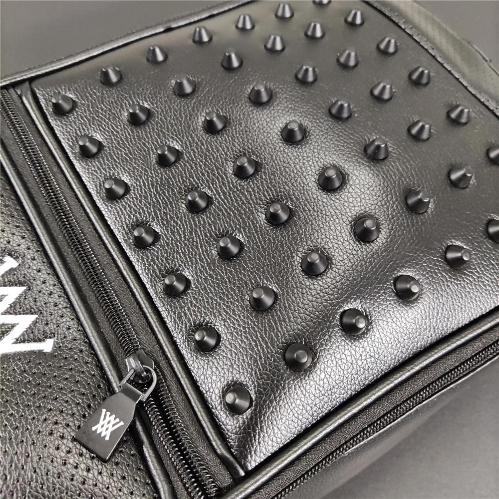 Новая обувь для гольфа сумка с крутым дизайном масса заклепками из искусственной