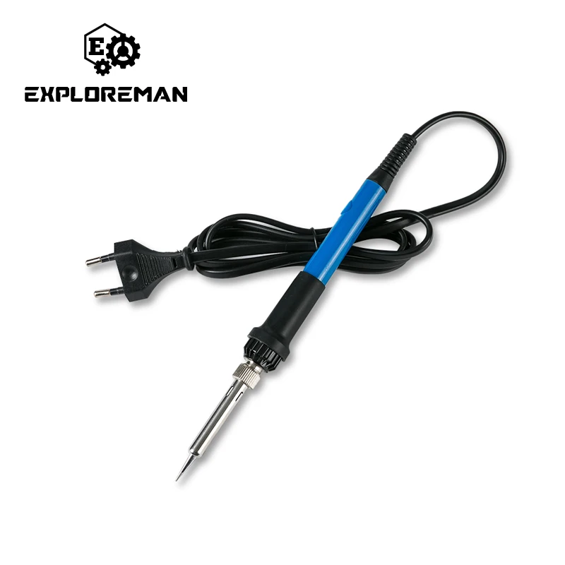 Электрический паяльник с регулируемой температурой наконечниками и