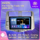 Автомагнитола 2 Din Android 11 6 + 128G для Toyota Land Cruiser Prado J 150 2009-2013 GPS Авторадио видеоплееры мультимедиа