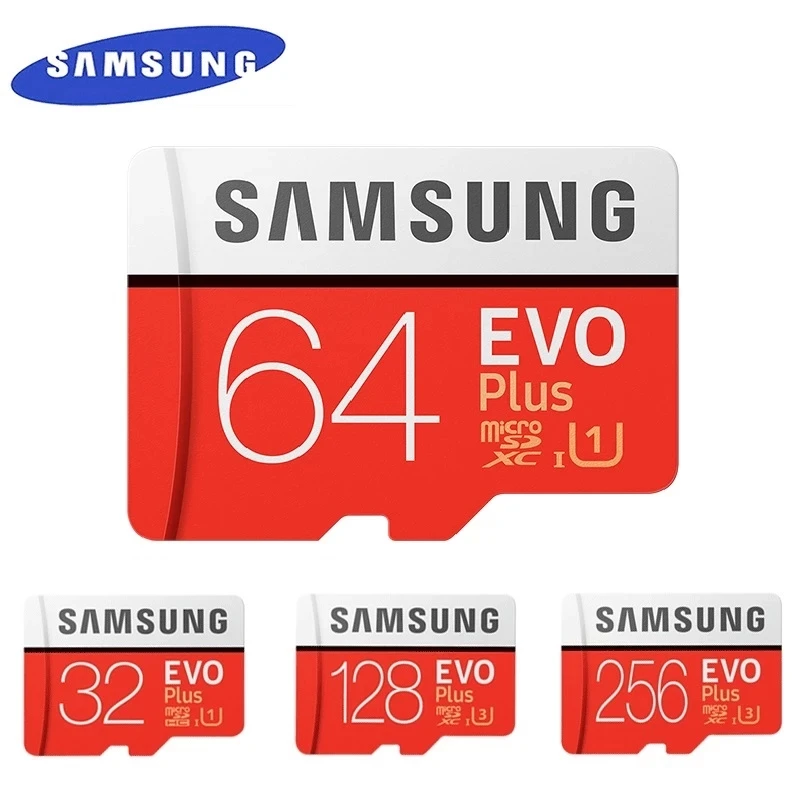 

Карта памяти Samsung EVO PLUS, Оригинальная карта памяти 512 ГБ 256 ГБ 64 Гб класс 10 U3 4K SDHC SDXC карта 32 Гб MicroSD UHS-I TF флэш-карты