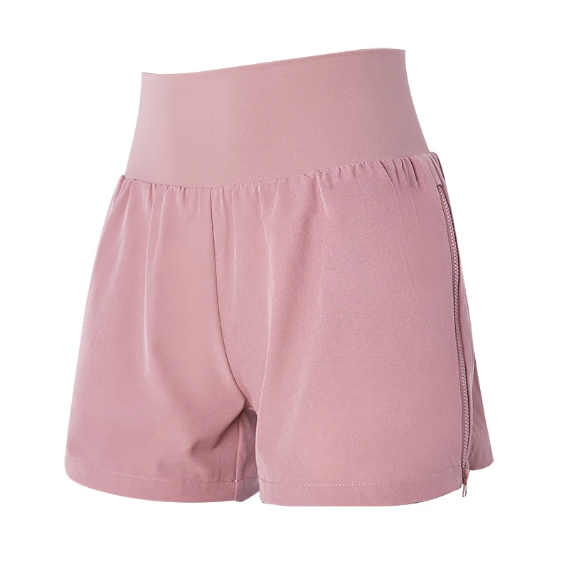 VANSYDICAL 2 в 1 шорты для бега женщин йоги тренажерного зала короткие брюки с молнией