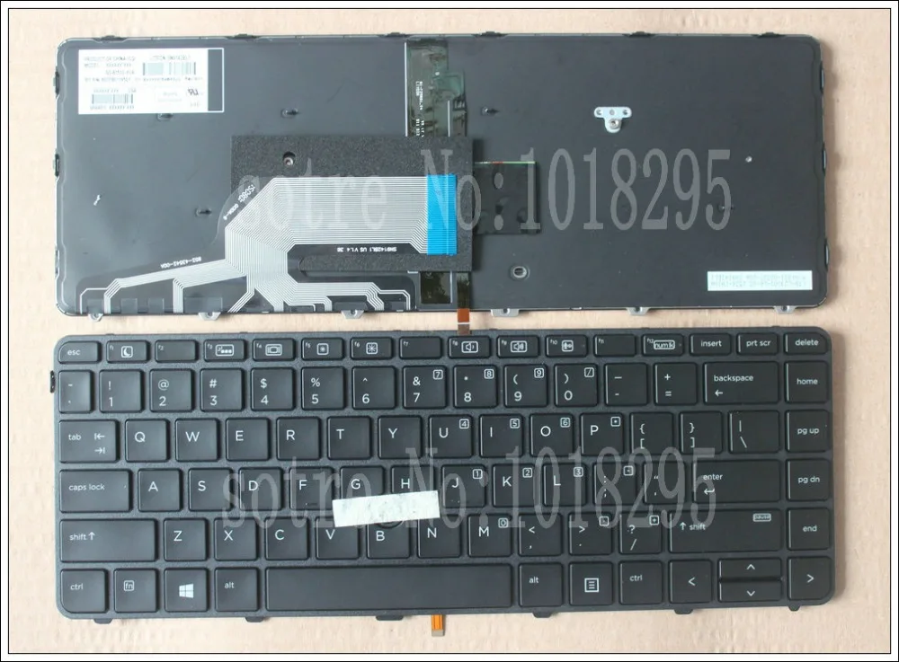 

NEW for HP PROBOOK 440 G3 445 G3 Laptop KEYBOARD backlit with Pointer Glossy Frame US