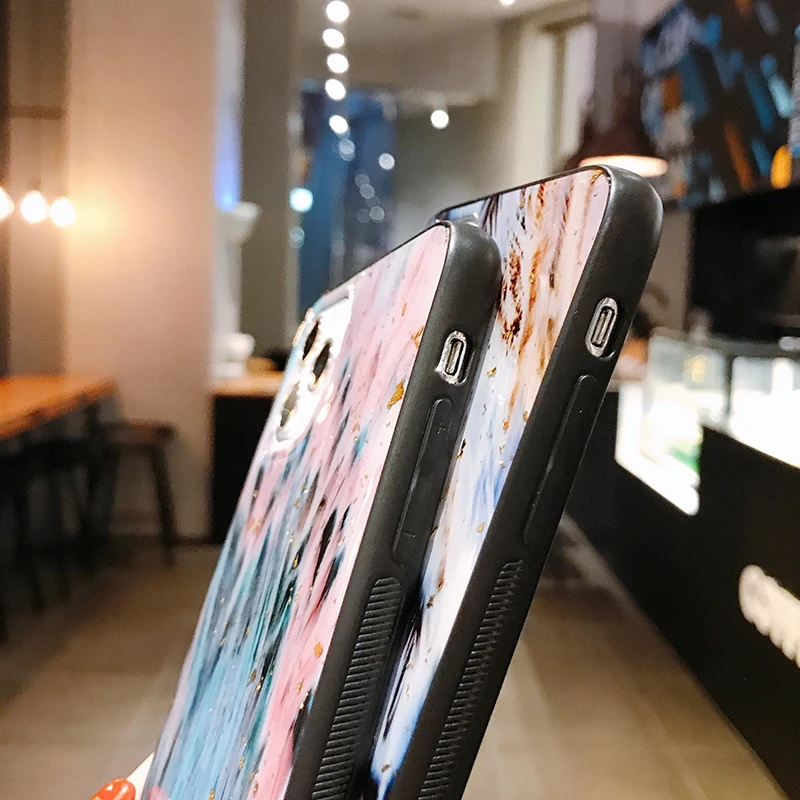 Шикарные мраморные золотые фольгированные чехлы для телефонов iPhone 13 11 12 Pro Max XR X 8 7