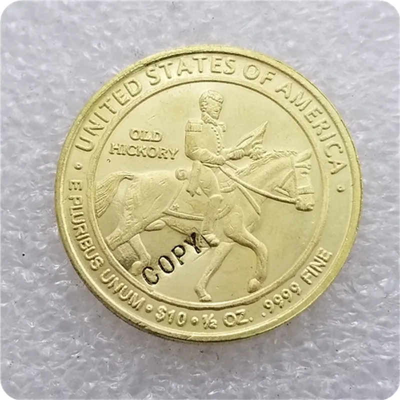 США 2008 7TH президент $10 золото копия памятные монеты реплики монет медаль