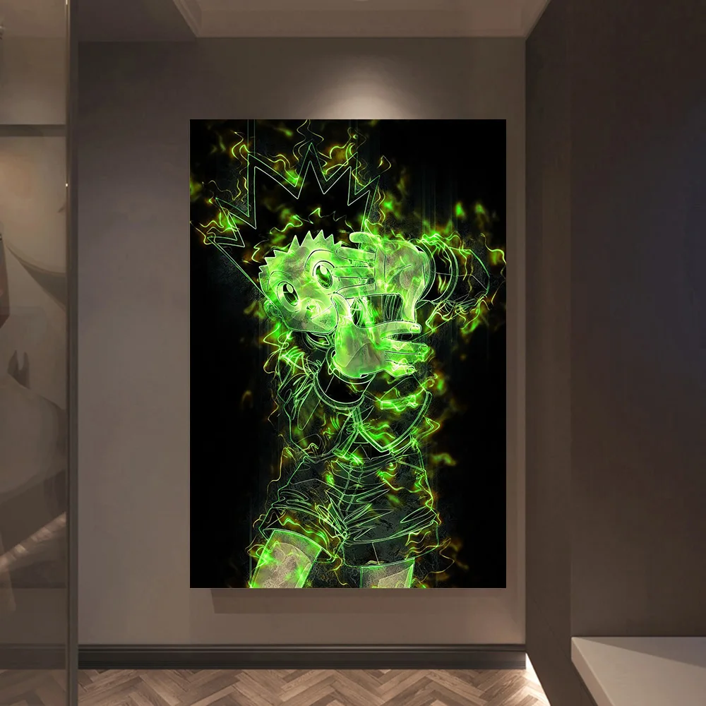 Плакат из аниме Хантер х Хантер/Моя геройская Академия плакат/плакат с черным