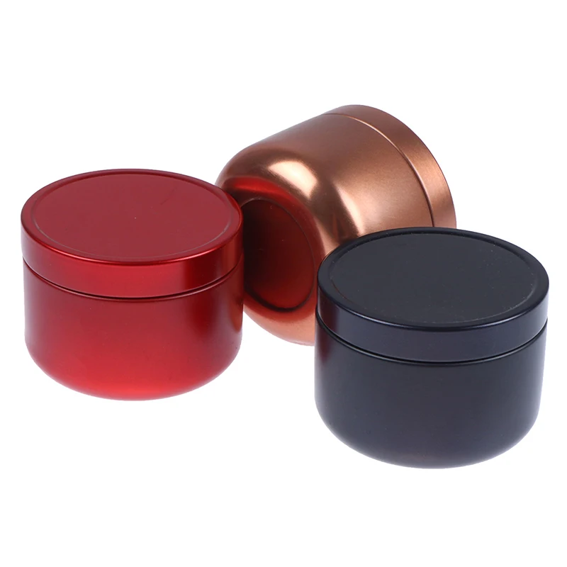 1PC New Mini Tin Storage Metal Box Small Iron Pot Sealed Pot for Coffee Tea Candy Storage Accessiories Container Cans Jars
