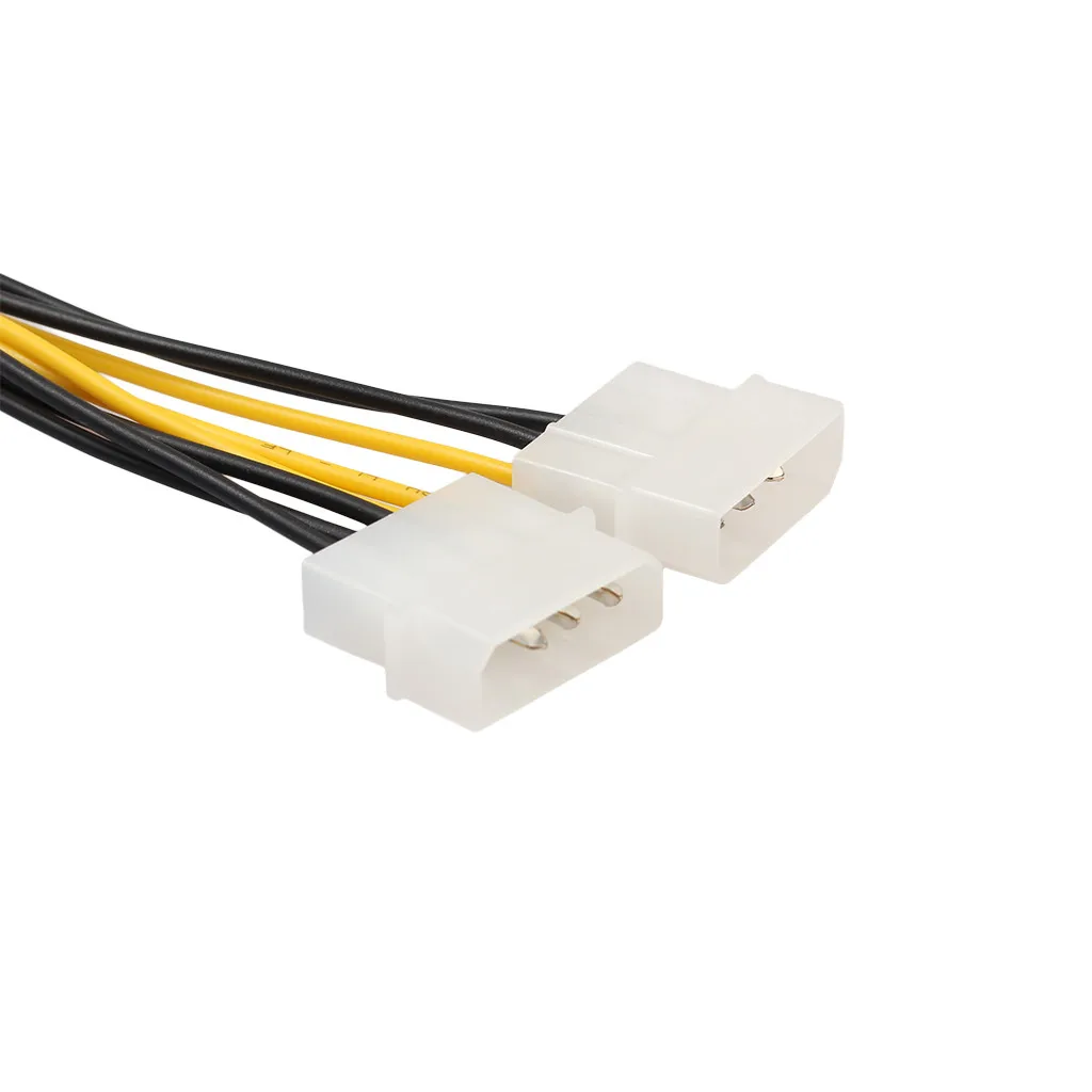 Двойной Molex 4 Pin к 8 PCI E Экспресс конвертер адаптер кабель питания 18 см привод