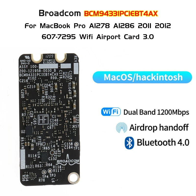 Новинка для MacBook Pro A1278 A1286 2011 2012 карта в аэропорту с Wi-Fi 607-7295 BCM94331PCIEBT4AX | Компьютеры