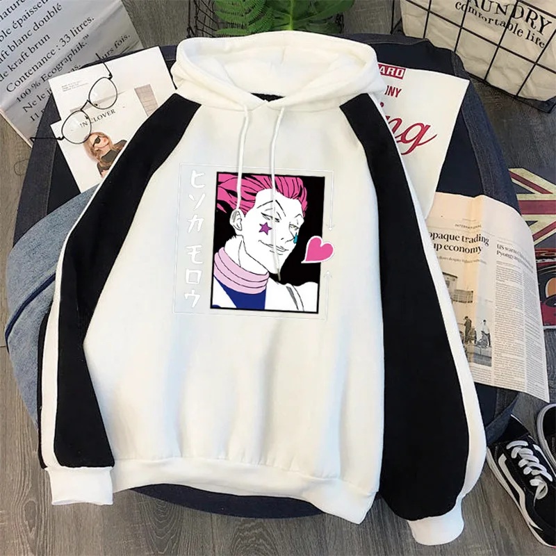 Толстовка Оверсайз хисока Kpop hunter X свитшот с длинным рукавом корейский Свободный