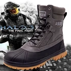 Большие размеры 39-48, Брендовые мужские военные ботинки, качественные тактические армейские ботинки, уличная туристическая обувь с высоким берцем, противоскользящие тренировочные ботинки