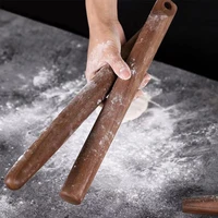 natural walnut rolling pin for dough wooden roller pastry roll kitchen accessories cake pizza tools