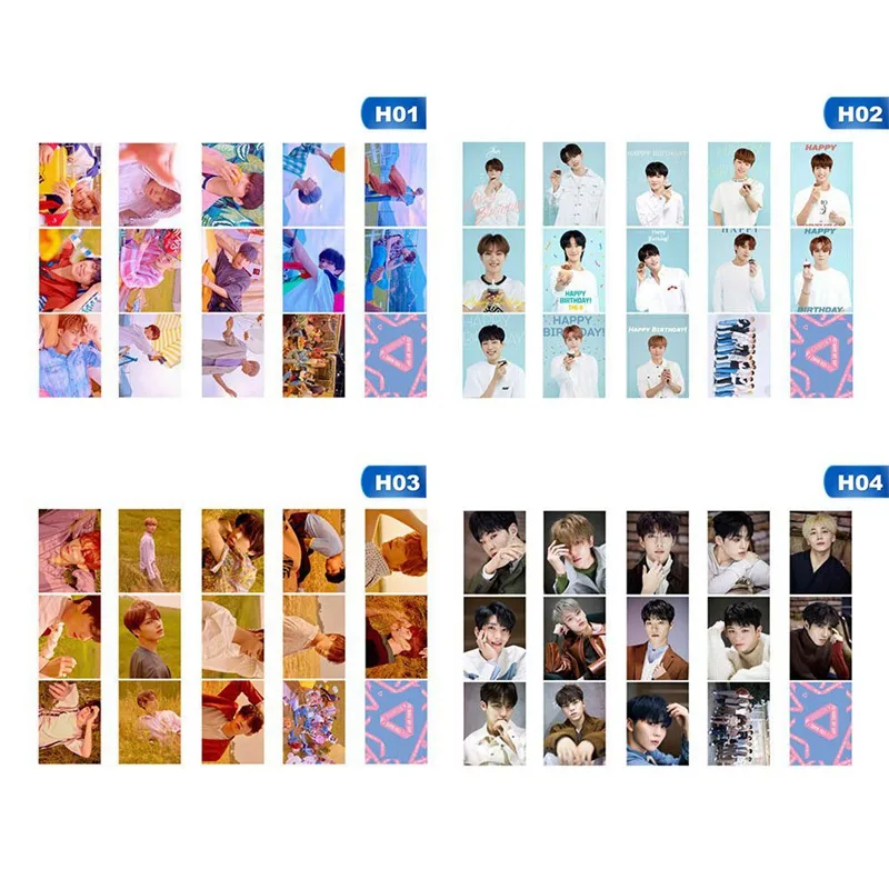 Коллекция альбомов 14 шт./компл. KPOP Seventeen Team фотокарточки с надписью Love ПВХ
