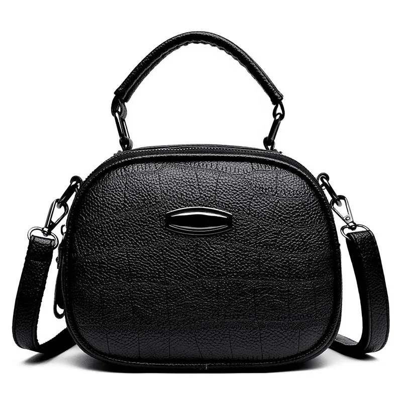 

Популярная Корейская водонепроницаемая сумка из искусственной кожи, Женская многофункциональная сумка через плечо с узором Личи для мам, К...