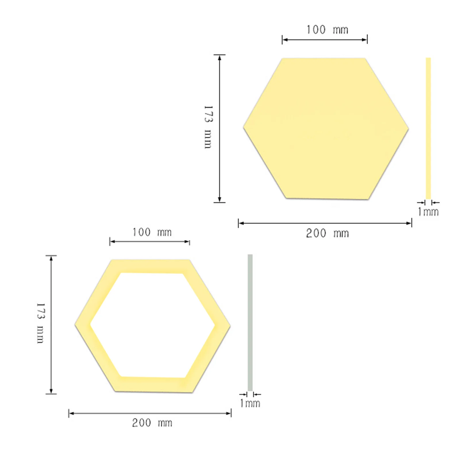 12 шт. акриловые зеркальные наклейки на стену | Дом и сад
