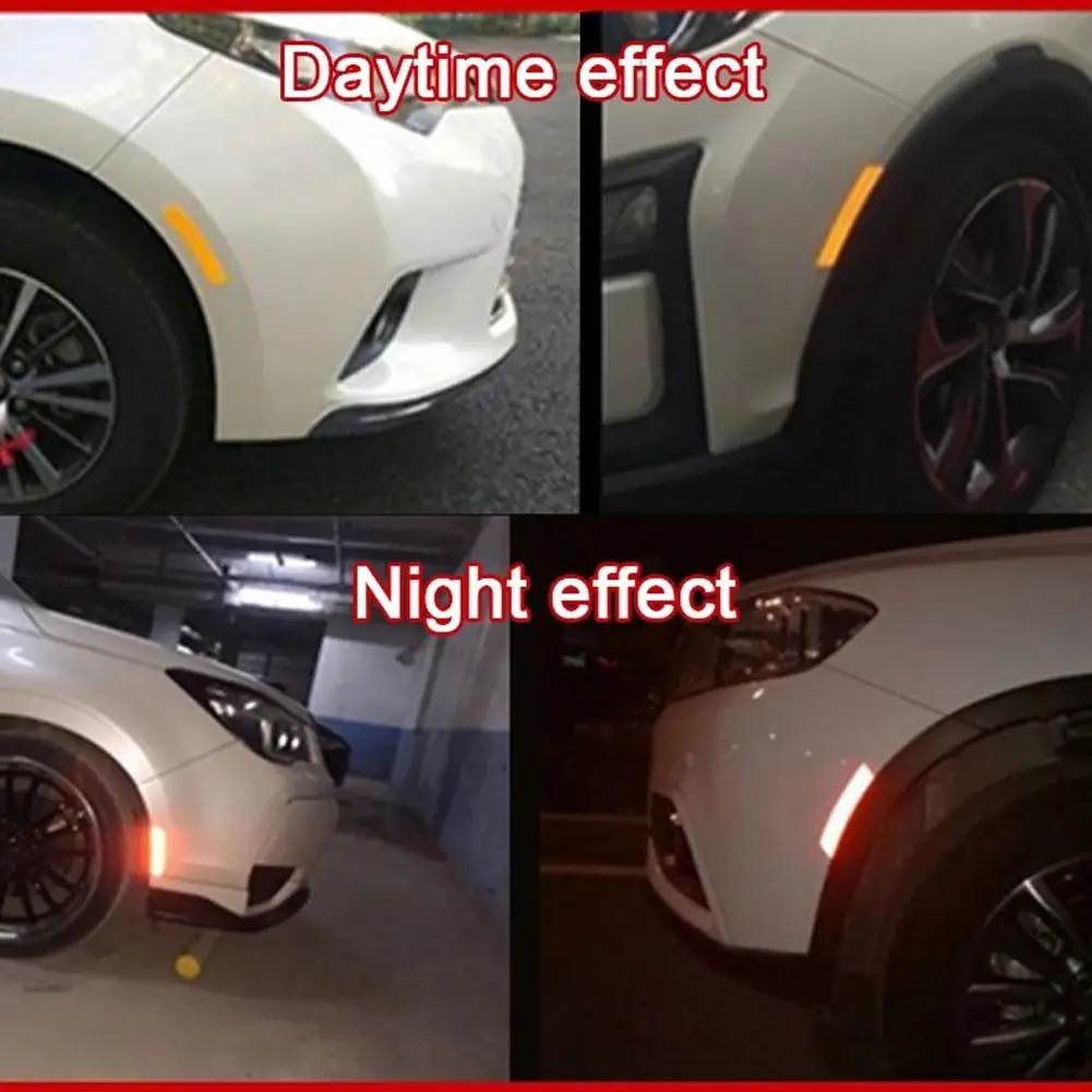 

3D Cartoon Reflective Sticker Car Bike Night Traffic Safety Auto Decor Honeycomb Adhesive Warning Pattern Accessori L3L8