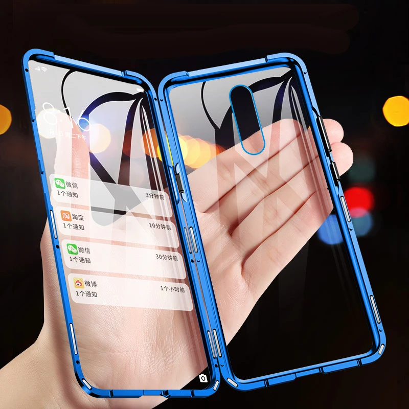 Защитный чехол магнитный металлический 360 для Huawei Mate 10 Lite телефона задняя крышка